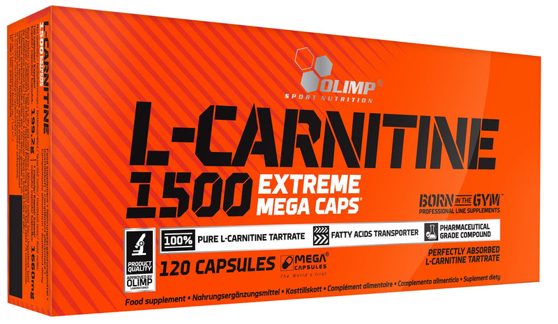l carnitine 1500 extreme mega caps L-Carnitine 1500 Extreme - 120 caps