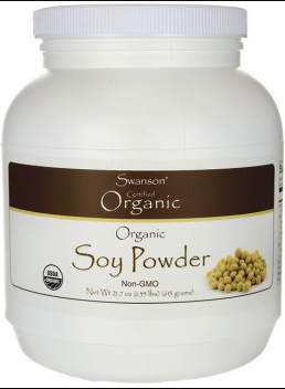 Swanson Certified Organic Soy Protein Powder (Non-GMO, 615g)