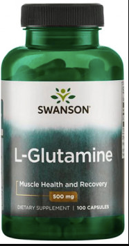 Swanson L-Glutamine (500 mg, 100 Capsules)