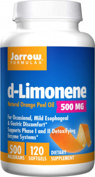 Jarrow D-Limonene Natural Orange Peel Oil (500 mg, 120 Softgels)