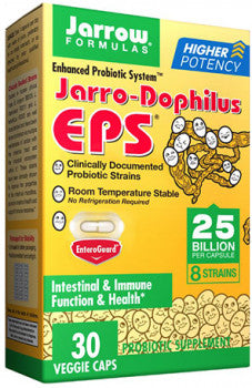 Jarrow Formulas Jarro-Dophilus EPS Higher Potency (25 Billion per Caspule, 30 Vegetarain Capsules)