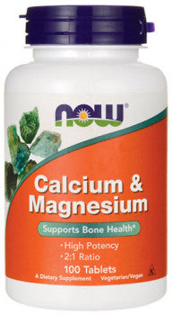 Now Foods Calcium & Magnesium (100 Tablets)