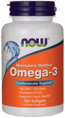 Now Foods Molecularly Distilled Omega-3 (100 Softgels)