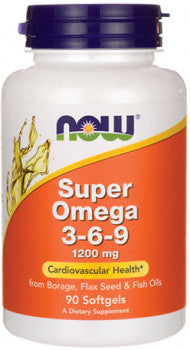 Now Foods Super Omega 3-6-9 (1200 mg, 90 Softgels)