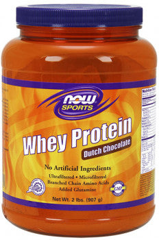 Now Foods Whey Protein (Dutch Chocolate Powder, 907g)