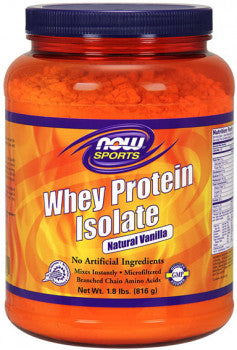 Now Foods Whey Protein Isolate (Natural Vanilla, 2268g)