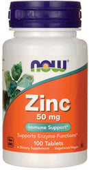 Now Foods Zinc (50 mg, 100 Tablets)