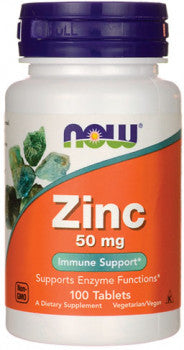 Now Foods Zinc (50 mg, 100 Tablets)