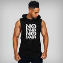 Mens Bodybuilding Hooded Tank Top and Vest