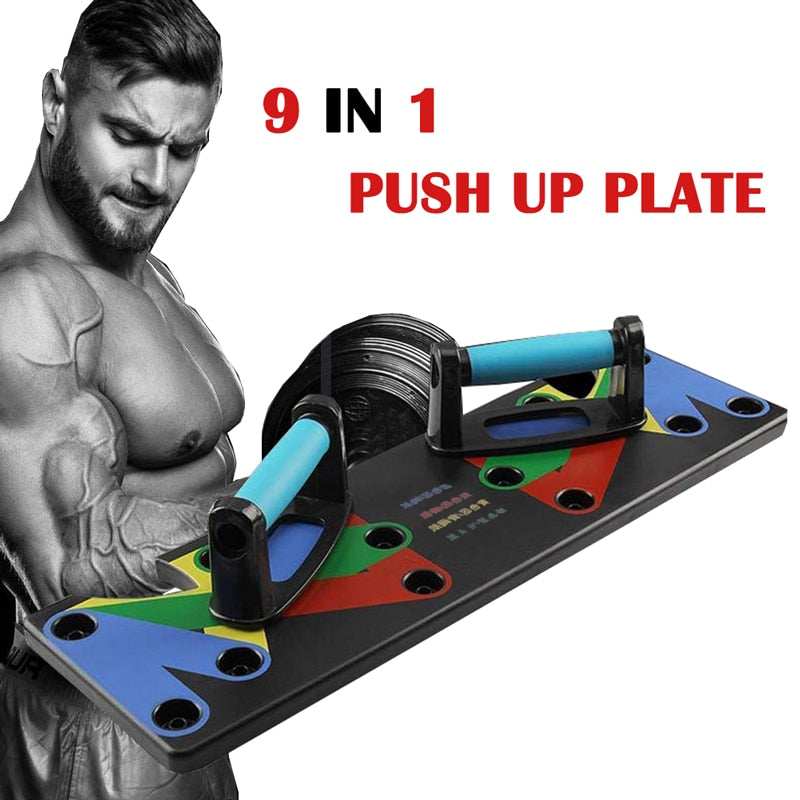 9 in 1 Push Up Rack Board Men Women Fitness - The Fit Sect