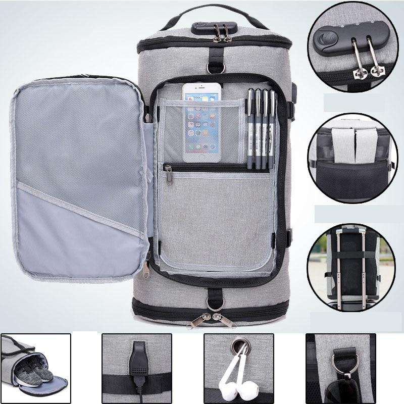 USB Anti-theft Gym backpack Bags Fitness Gymtas Bag for Men